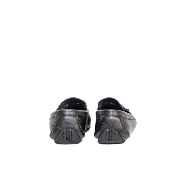 Salvatore Ferragamo Parigi Mini‎ Chicco Leather Driving  Loafers – Black – US 9 main image 9